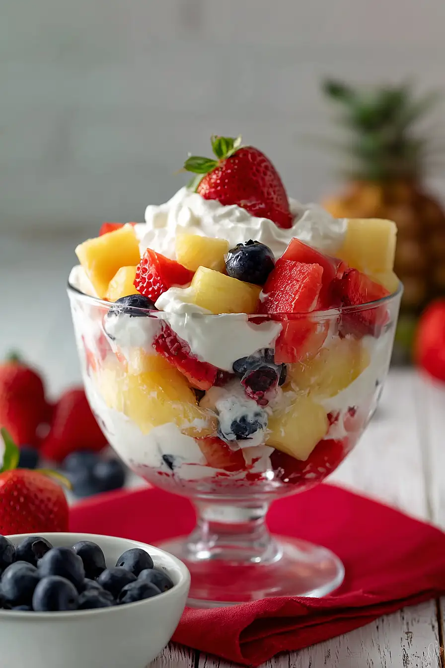 fruit salad trifle