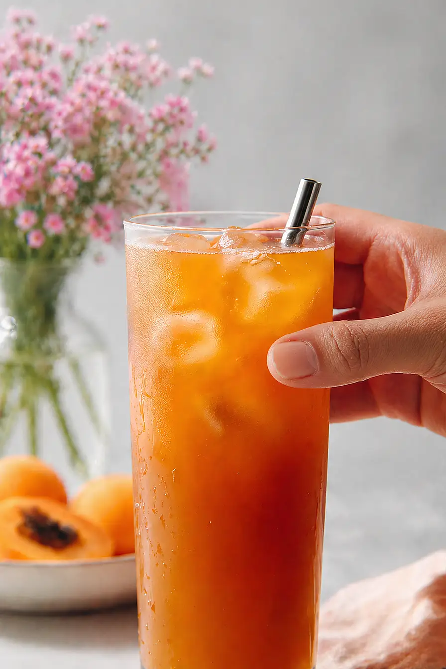 apricot iced tea