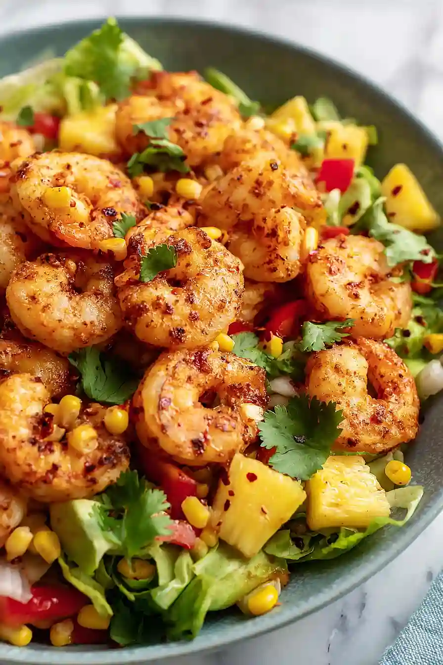 jerk shrimp caribbean salad