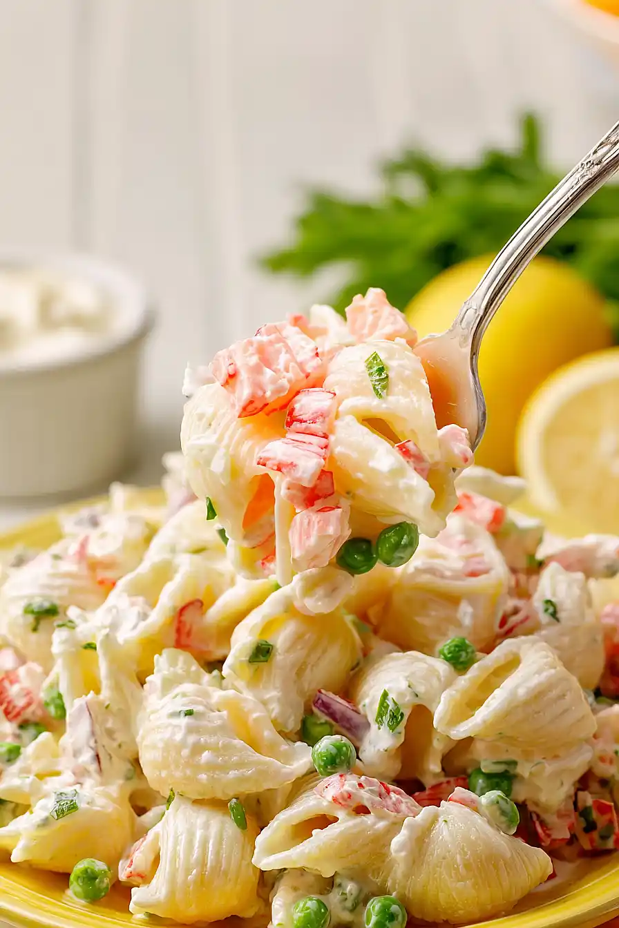 crab pasta salad