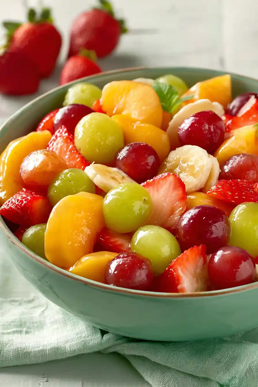fruit salad with peach pie filling
