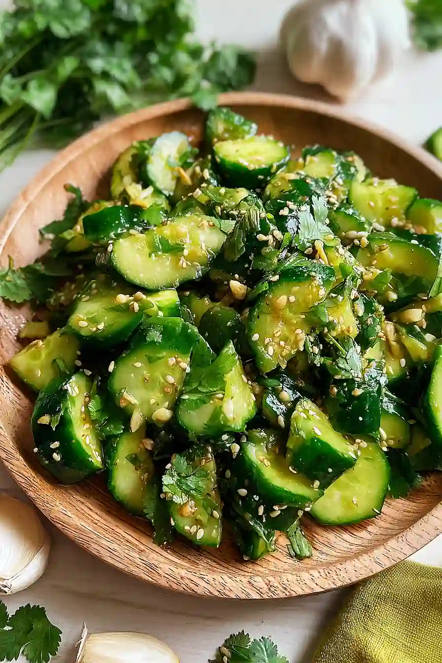 garlic cucumber salad