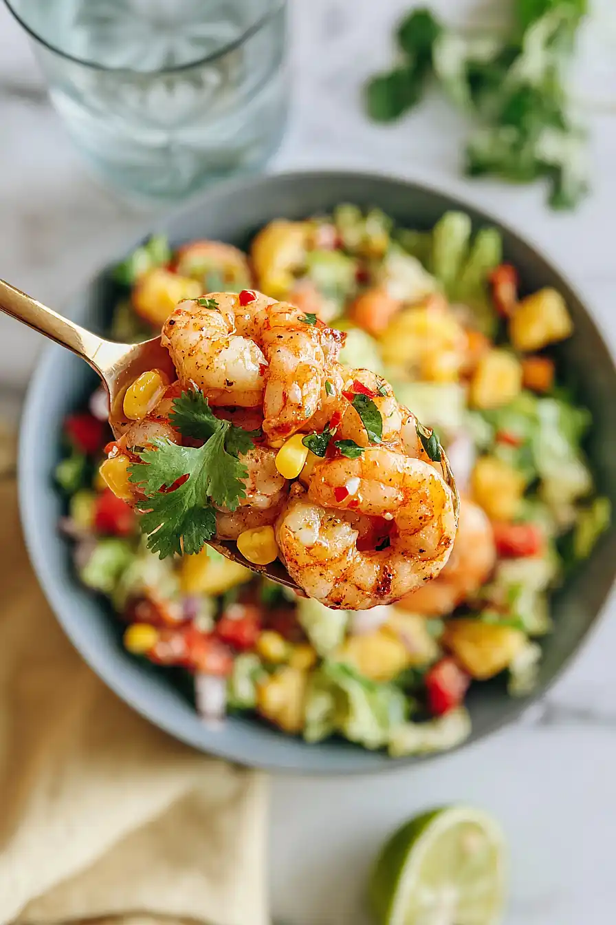 jerk shrimp caribbean salad