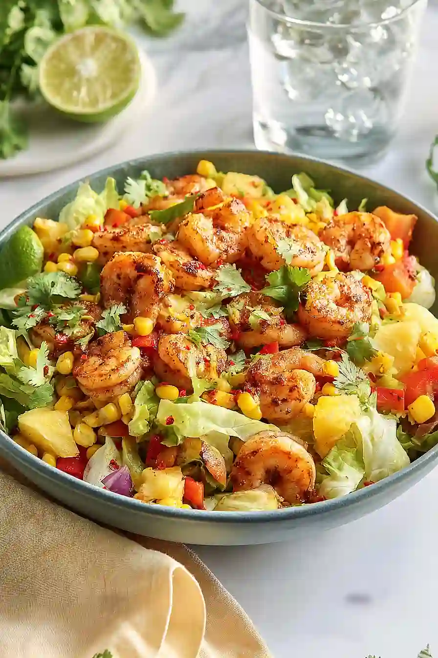 jerk shrimp caribbean salad
