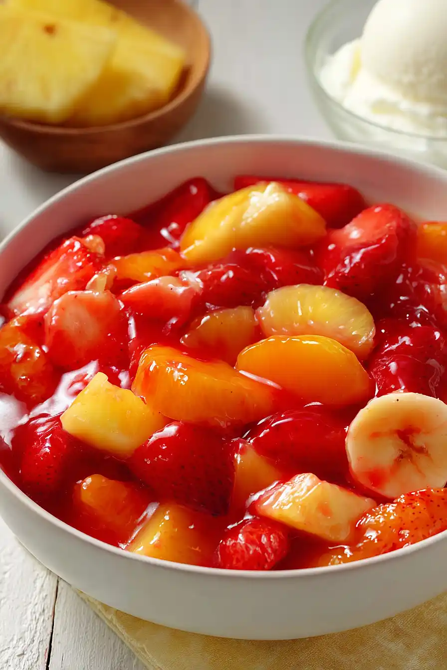 strawberry pie filling fruit salad