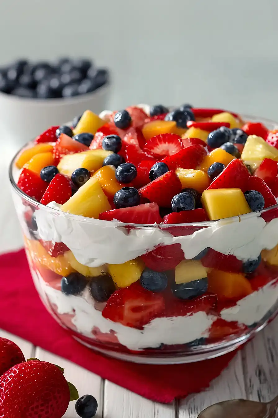 fruit salad trifle