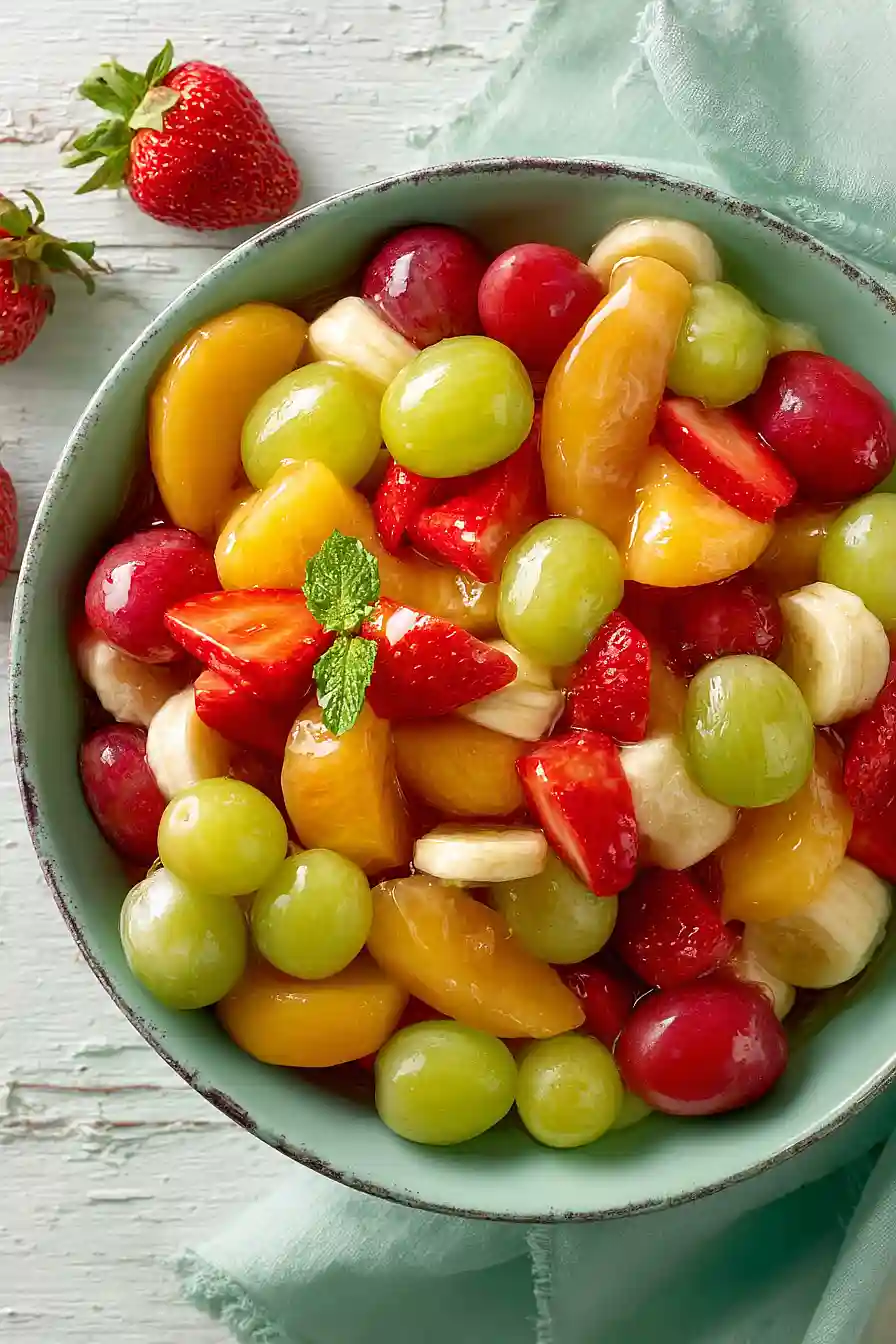 fruit salad with peach pie filling