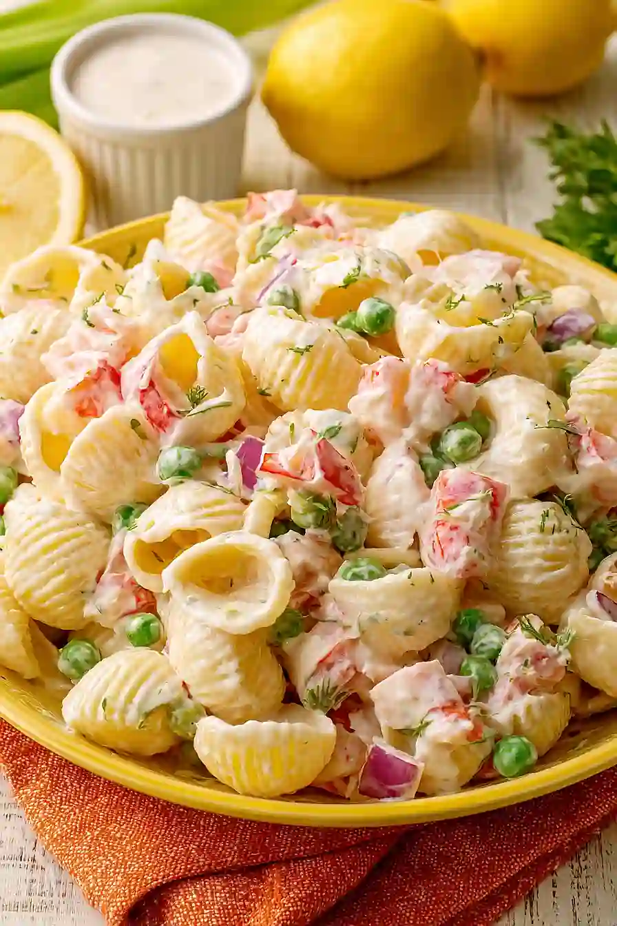 crab pasta salad