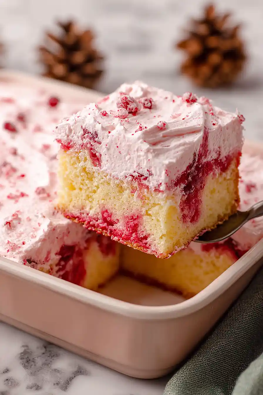 cranberry jello poke cake