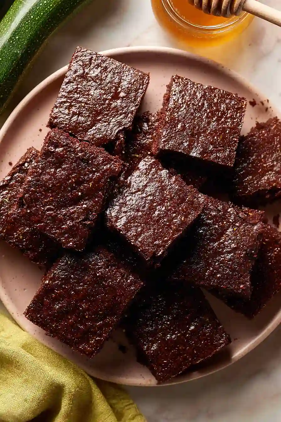 einkorn zucchini brownies