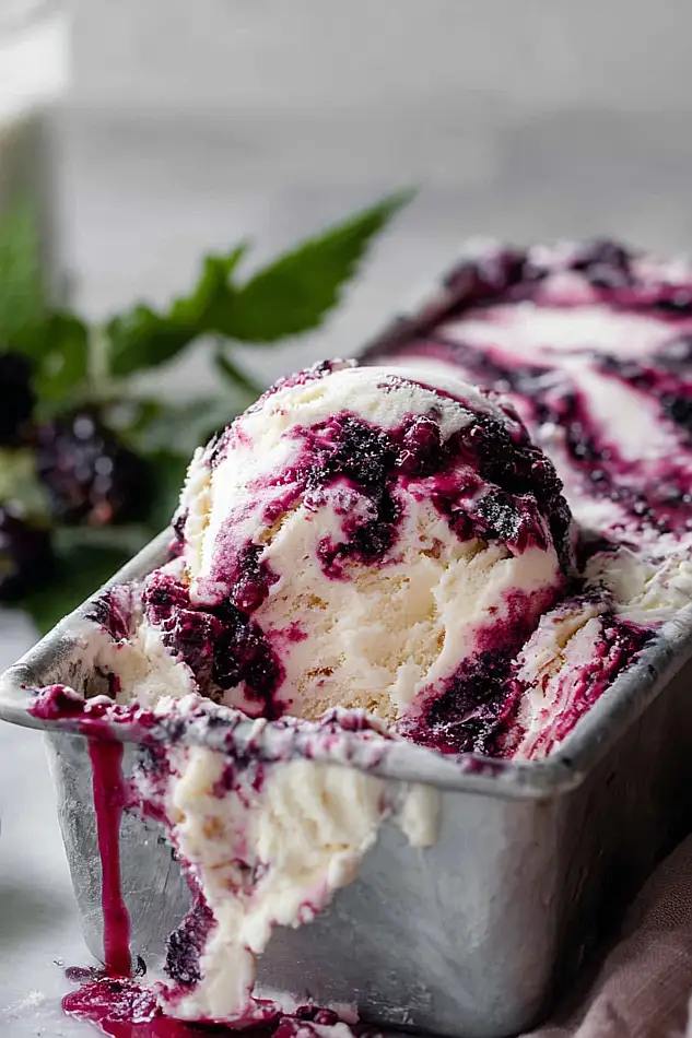 black raspberry ice cream no churn