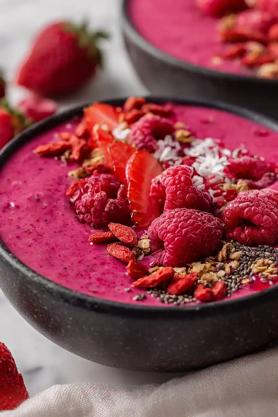 raspberry smoothie bowl