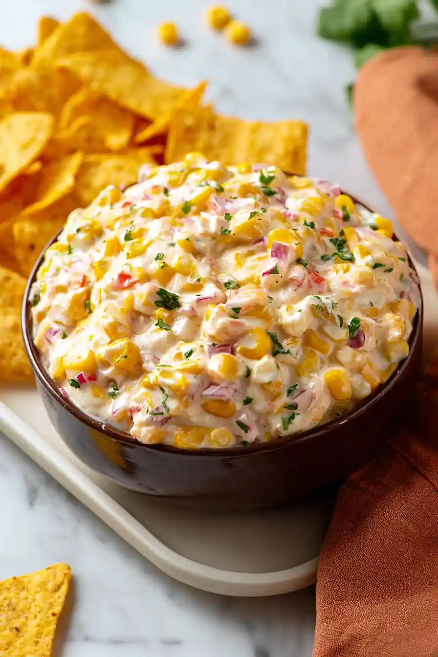 creamy corn salsa dip