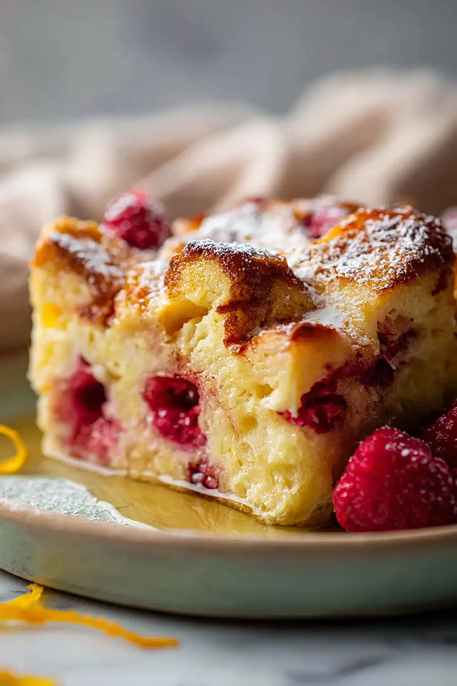 baked raspberry french toast