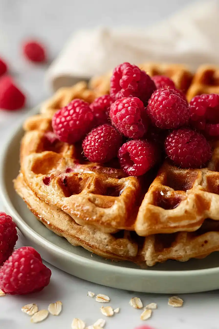 raspberry waffles