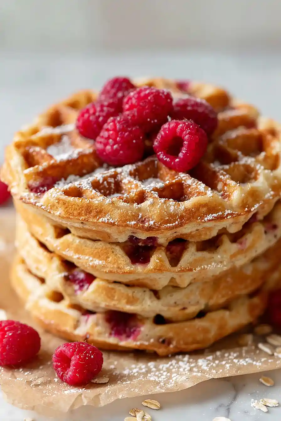 raspberry waffles