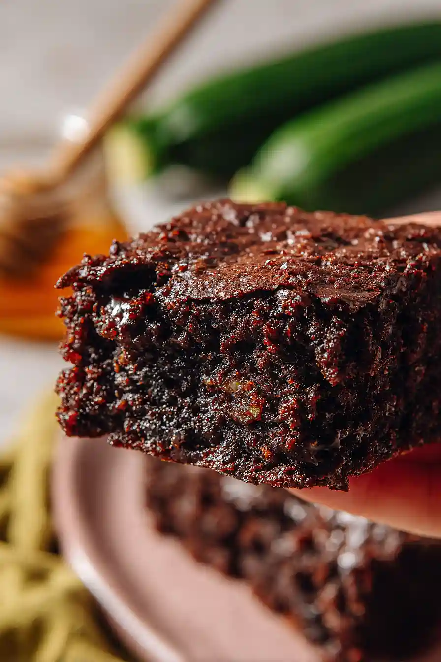 einkorn zucchini brownies