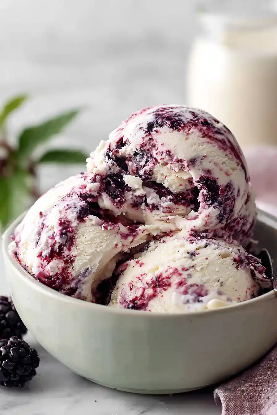 black raspberry ice cream no churn