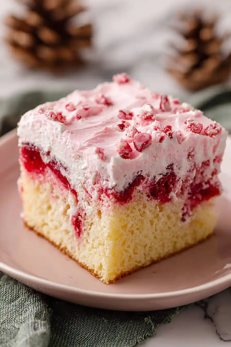 cranberry jello poke cake