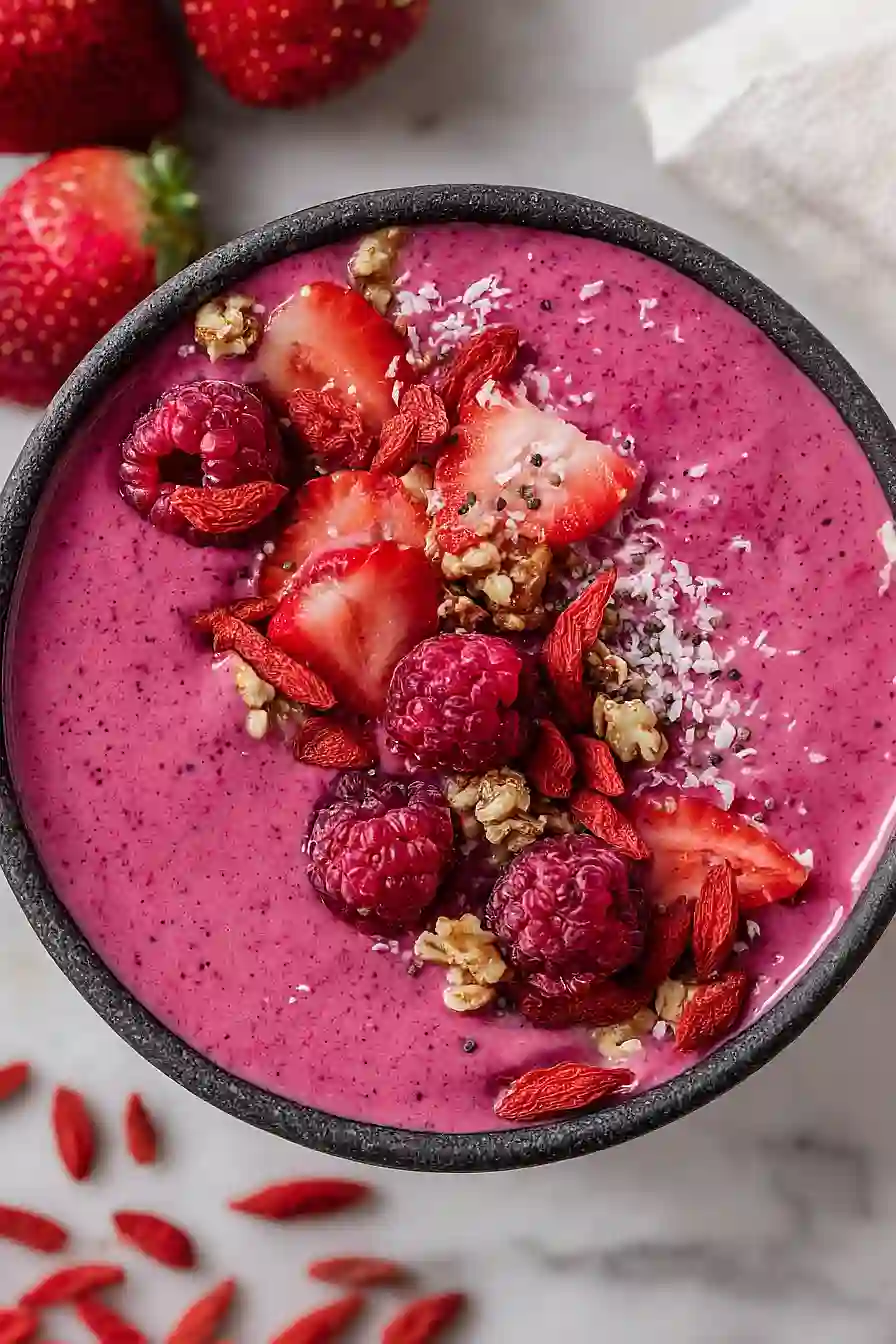 raspberry smoothie bowl