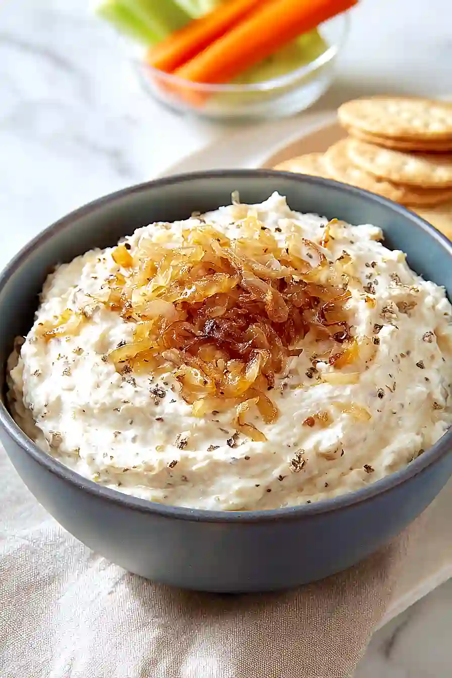 vegan caramelized onion dip