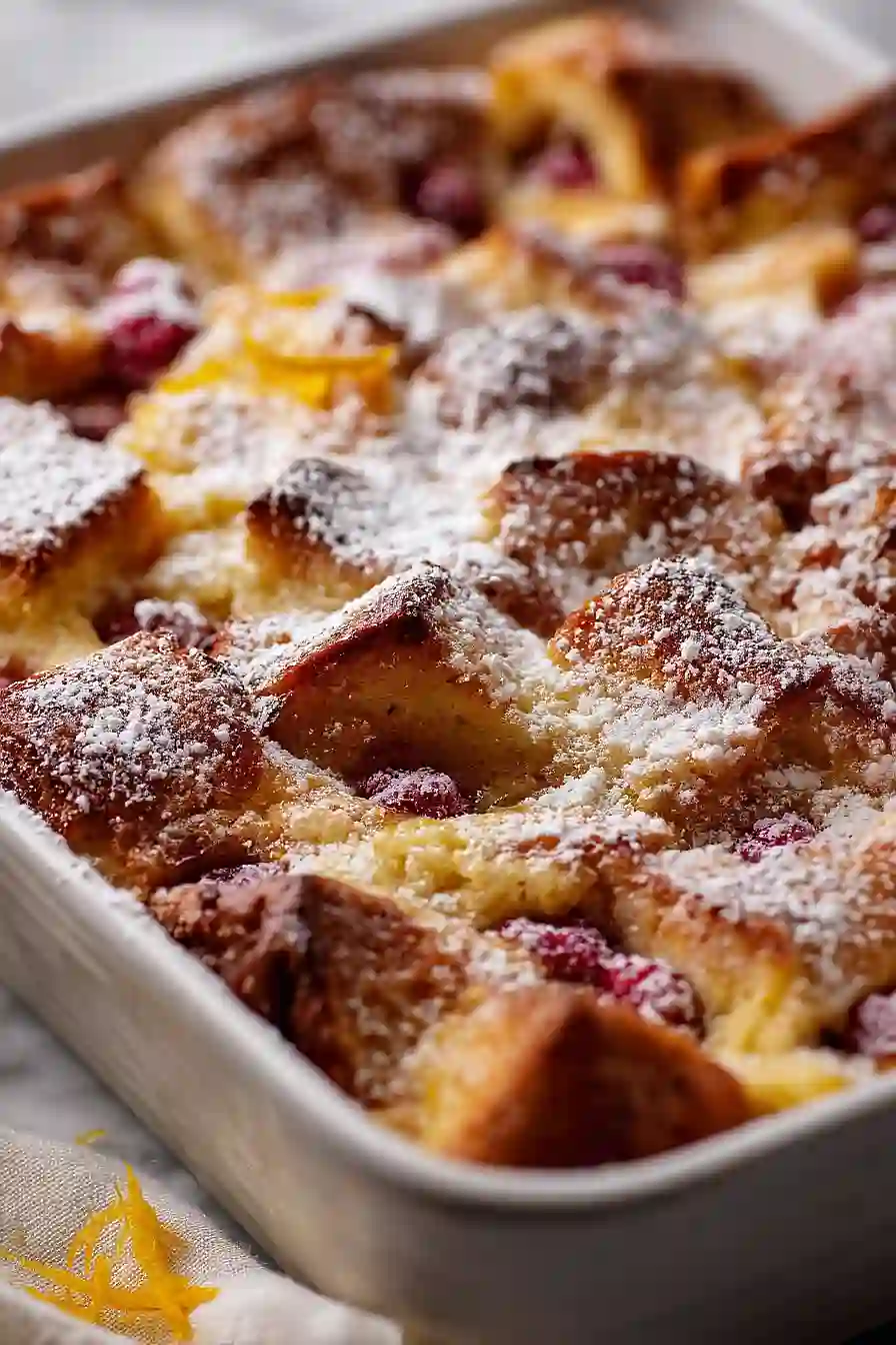 baked raspberry french toast