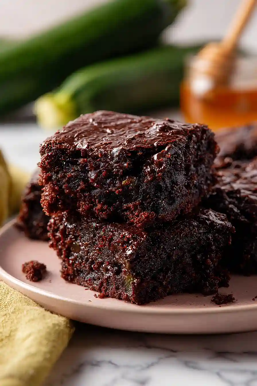 einkorn zucchini brownies
