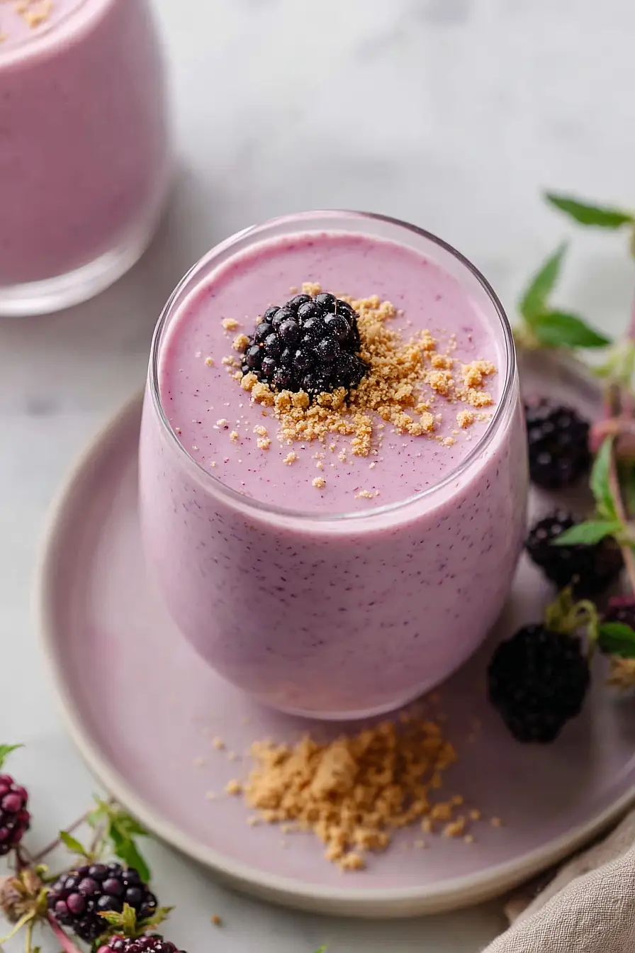 black raspberry milkshake