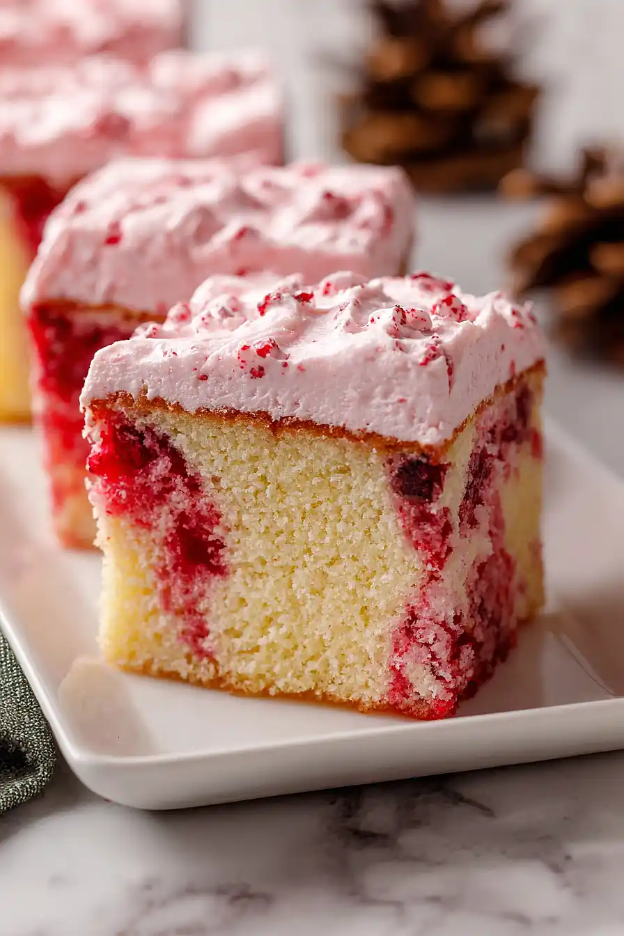 cranberry jello poke cake